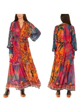 Farm Rio Maxi dress- size Small- brand new without tags - has a slip dress